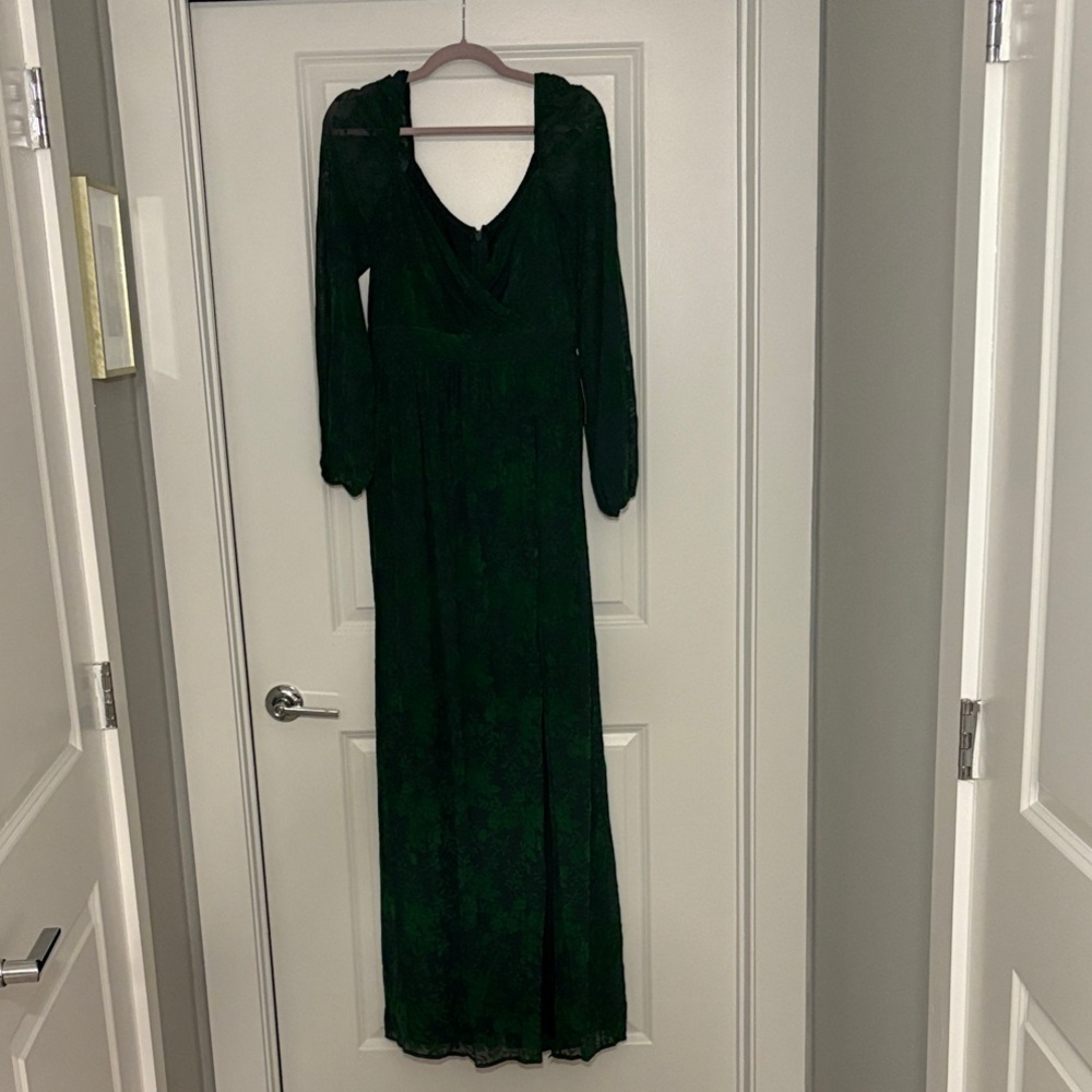Baltic Born Mable Velvet Maxi Dress- Green